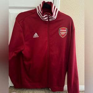 Men’s Size L Adidas Arsenal FC track jacket.